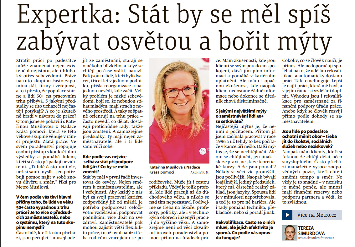 Zlatá práce v Metru