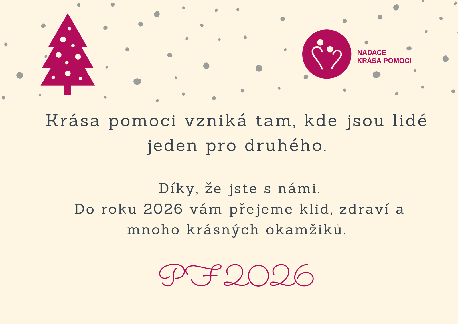 Vánoční provoz Nadace Krása pomoci